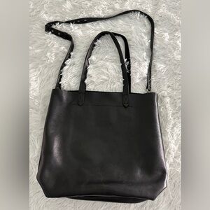 MADEWELL The Medium‎ Transport Tote Black Leather Bag Handbag